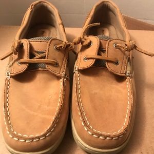 Maui Island “Sperry” Boat Shoe 9.5 Leather Tan